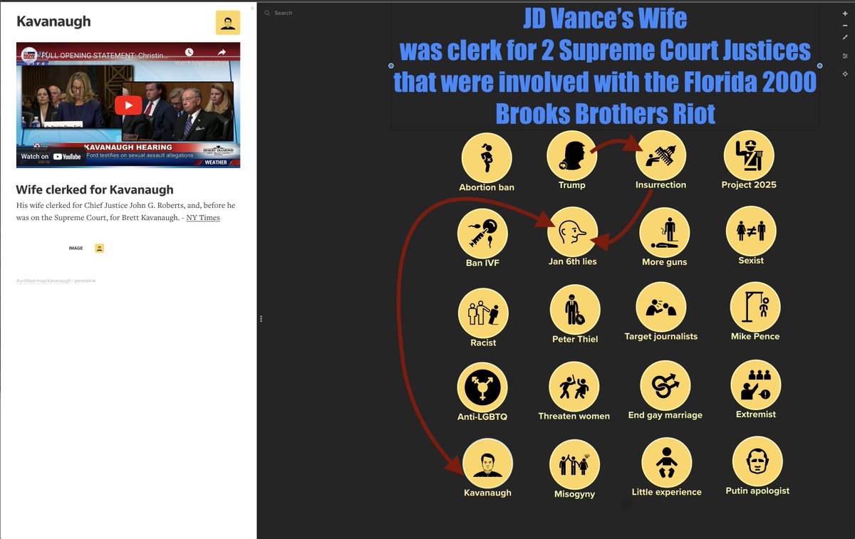 DemsKeys's tweet image. Let's Not Let JD Vance's wife Wife skate:
People who were involved with the Florida 2000 Brooks Brothers Riot keep ending up on the Supreme Court and those who have been employed by those justices are also rising to the top of the extremist agenda? 
Blast from the past meets the