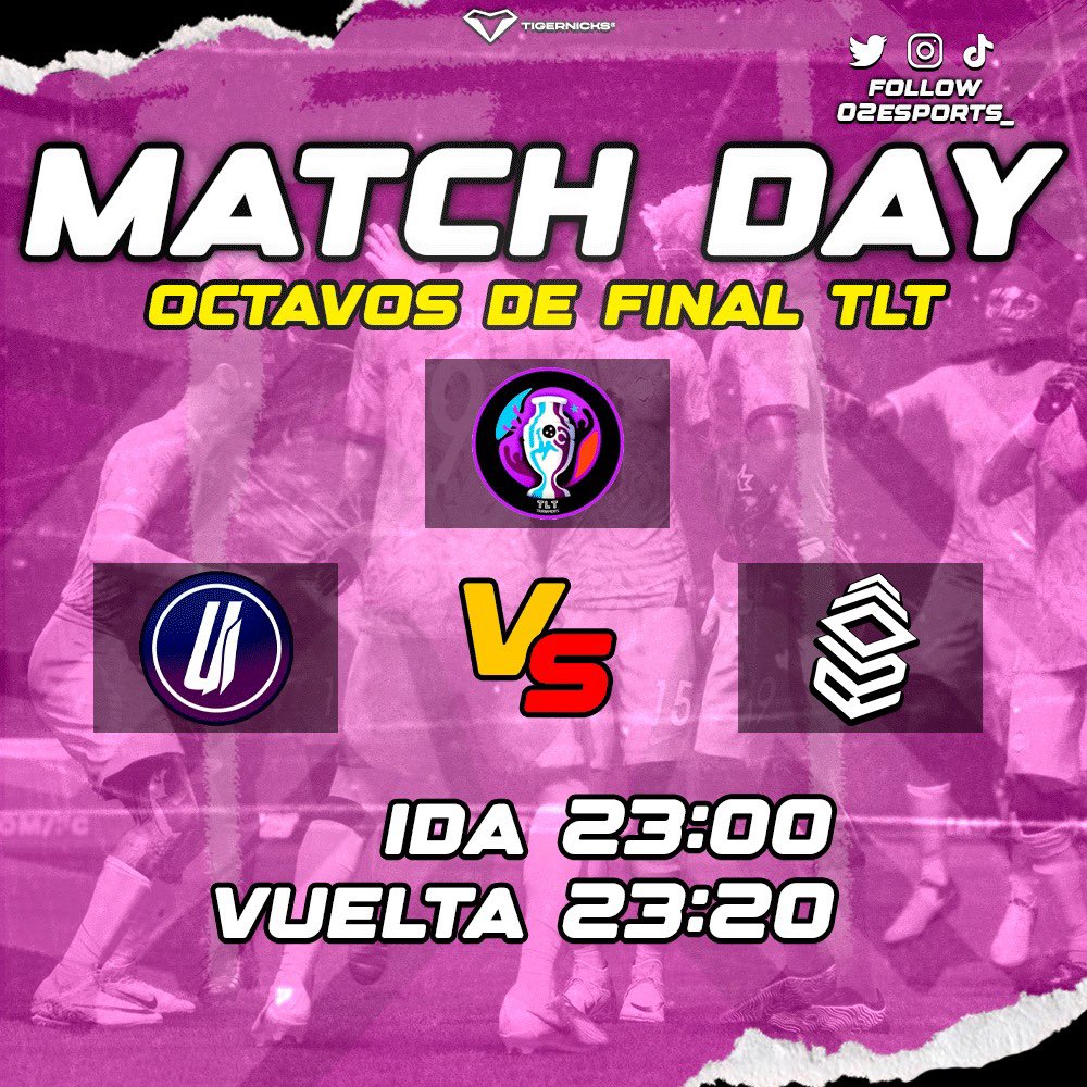 🗓️ 𝘿𝙄́𝘼 𝘿𝙀 𝙋𝘼𝙍𝙏𝙄𝘿𝙊

Llego el momento de demostrar en las eliminatorias de <a href="/TLTournaments/">TLTOURNAMENTS</a> ⚽️

IDA🩷

🆚@UltraInstinct_8 
⏰23:00

VUELTA🩷

🆚@UltraInstinct_8 
⏰23:20

Confianza plena en vosotros!!

#Somos02🩷