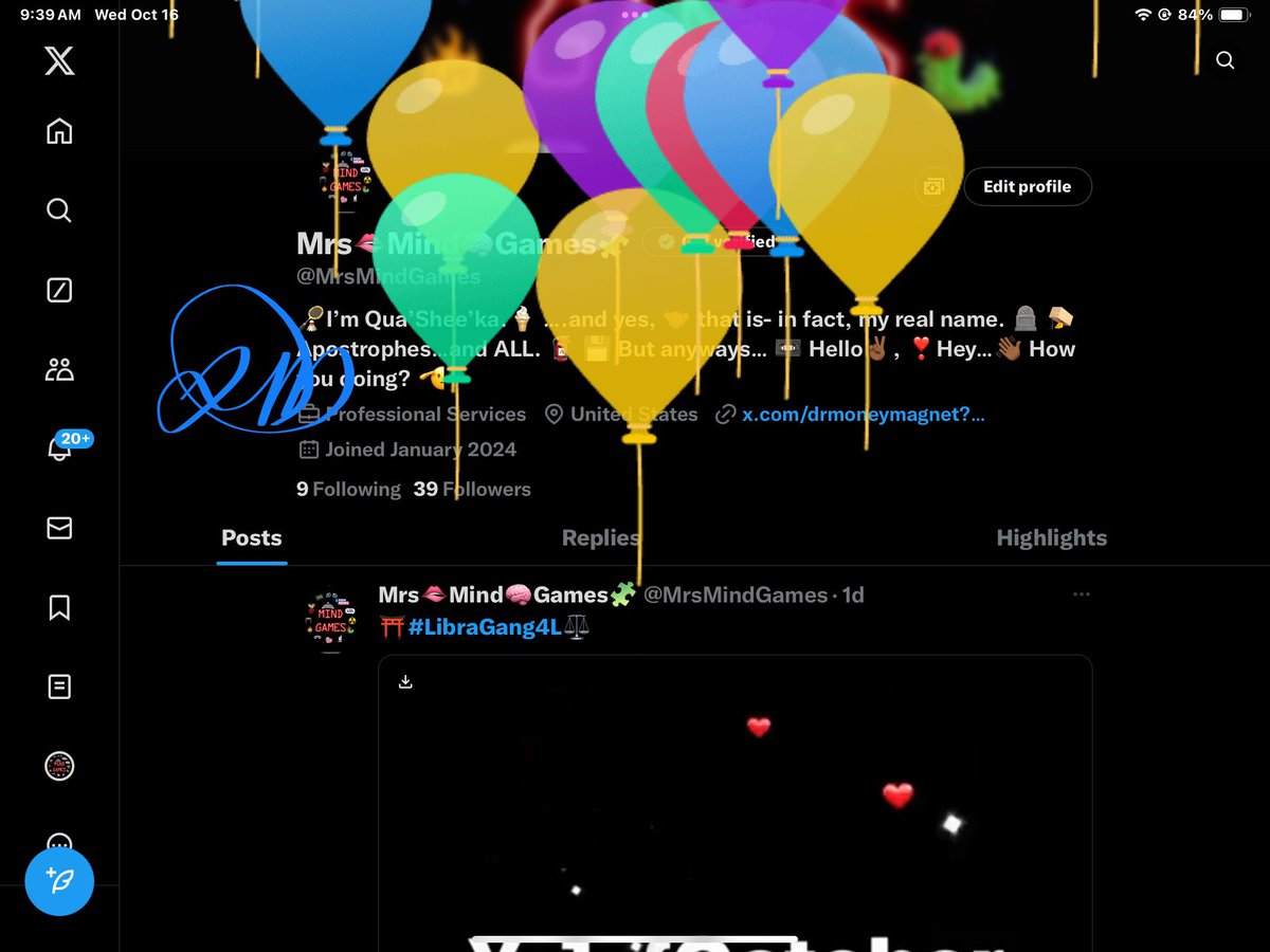 MrsMindGames's tweet photo. 😇#Awwww🥰
🫶🏾!•#Thanks•! 🙏🏾
❌#X❎
🎊#HappyBirthday🎂
🎁#2ME🎈 https://t.co/A7m389bM7p