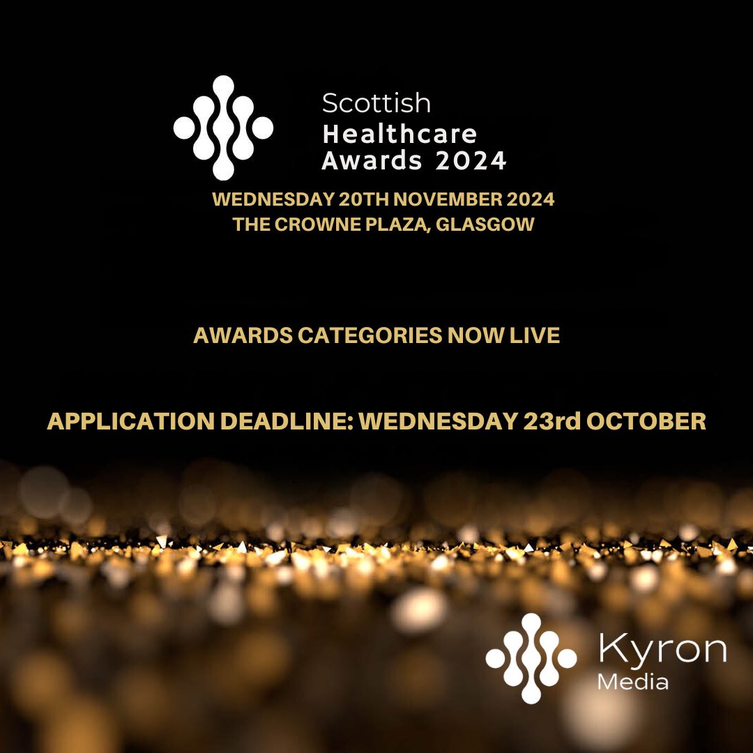 📆 7-Day Countdown!

The deadline to submit your applications for the Scottish Healthcare Awards is 23rd October! 🏆

Don’t miss your chance to be part of this prestigious event!

🔗Apply now: kyronmedia.co.uk/scotland-healt…

#ScottishHealthcareAwards #SHA24 #KyronMedia