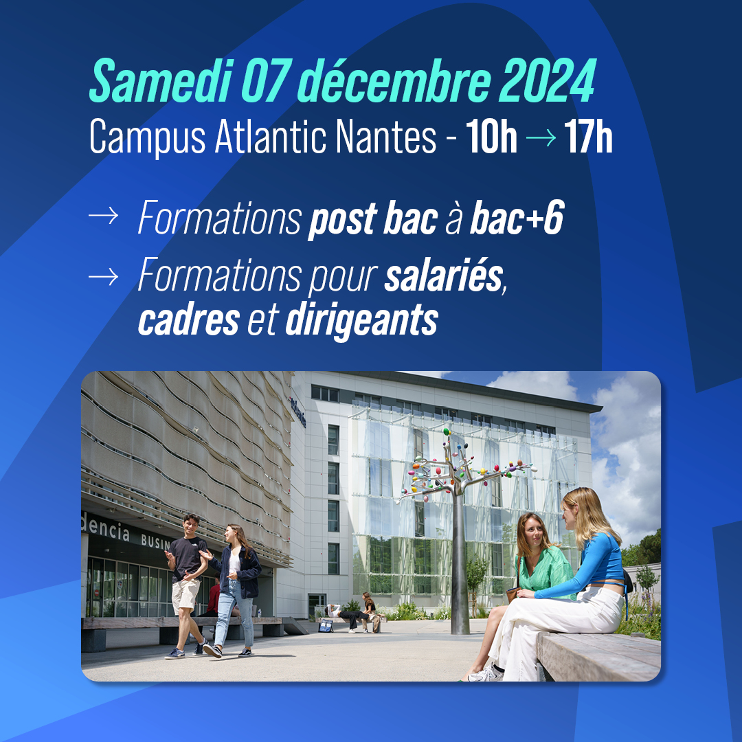 Découvrez Audencia lors de nos JPO ! 🔥
📅 30/11 – Paris (Saint-Ouen)
📅 04/12 – Vendée (La Roche-sur-Yon)
📅 07/12 – Nantes (Atlantic Campus)
Inscription via le lien 👇
audencia.com/jpo?utm_medium…