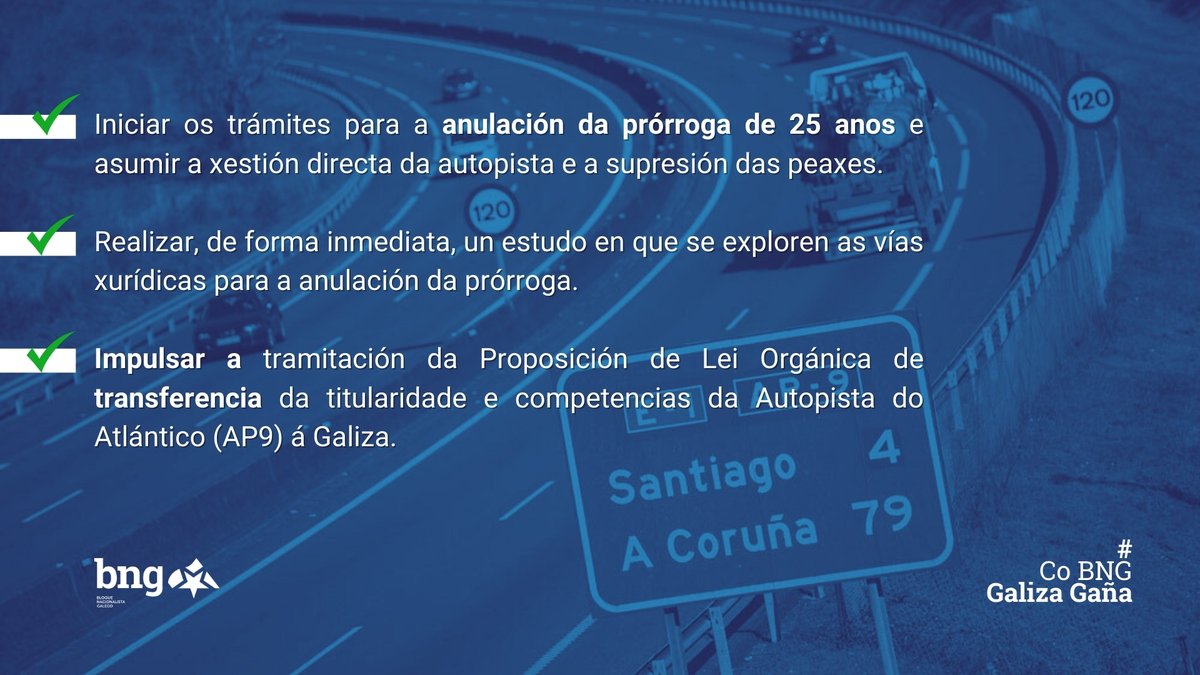 bngcongreso's tweet photo. [🔴𝗨𝗟𝗧𝗜𝗠𝗔 𝗛𝗢𝗥𝗔] O Congreso aproba a moción do BNG (@obloque) para rescatar a Autoestrada do Atlántico e impulsar a transferencia da AP-9 á Galiza.

#CoBNGGalizaGaña https://t.co/T0RNwcj9OF
