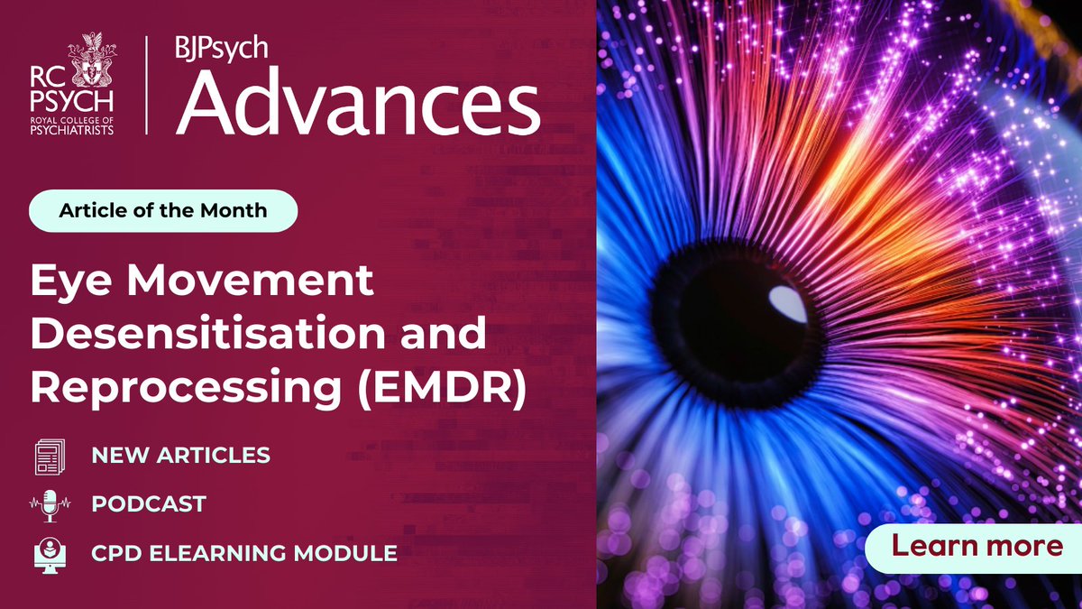 👁️ BJPsych Advances has published a new series focused on #EMDR therapy exploring how this can be harnessed in #psychiatric practice. Learn more ️&gt; cup.org/3MaQQhR

<a href="/Udoatliaison/">Itoro Udo</a> <a href="/TheBJPsych/">BJPsych Journals</a>