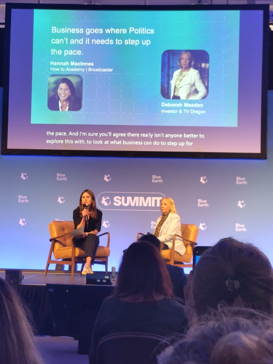 Always inspired by the great <a href="/DeborahMeaden/">Deborah Meaden 🇺🇦</a>. Thanks for another motivational #BlueEarthSummit talk.