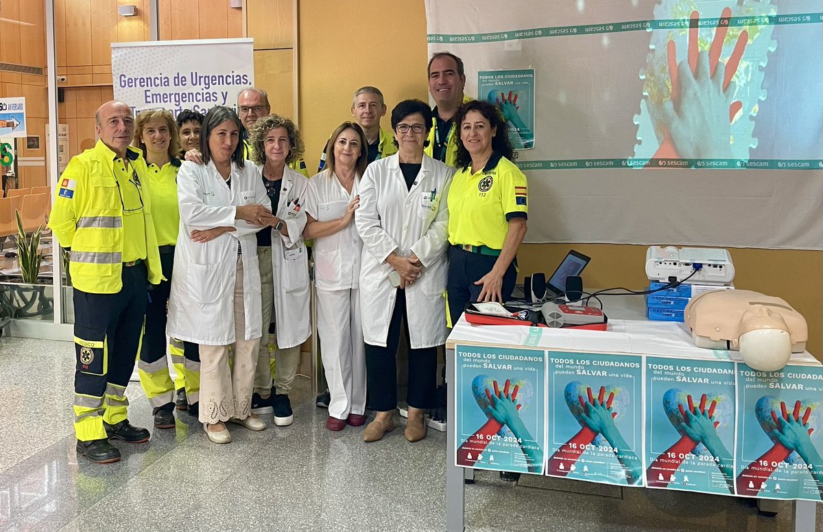 GUETS_CLM's tweet image. La @GUETS_CLM de @SanidadCLM presentes en el Hospital de Manzanares, junto a la Comisión de RCP y el Servicio de Urgencias.

Taller sobre #RCP y #DEA en el #DiaMundialdelaParadaCardiaca

#SVA de Manzanares y Valdepeñas.

#SomosGUETS #25añosGUETS
