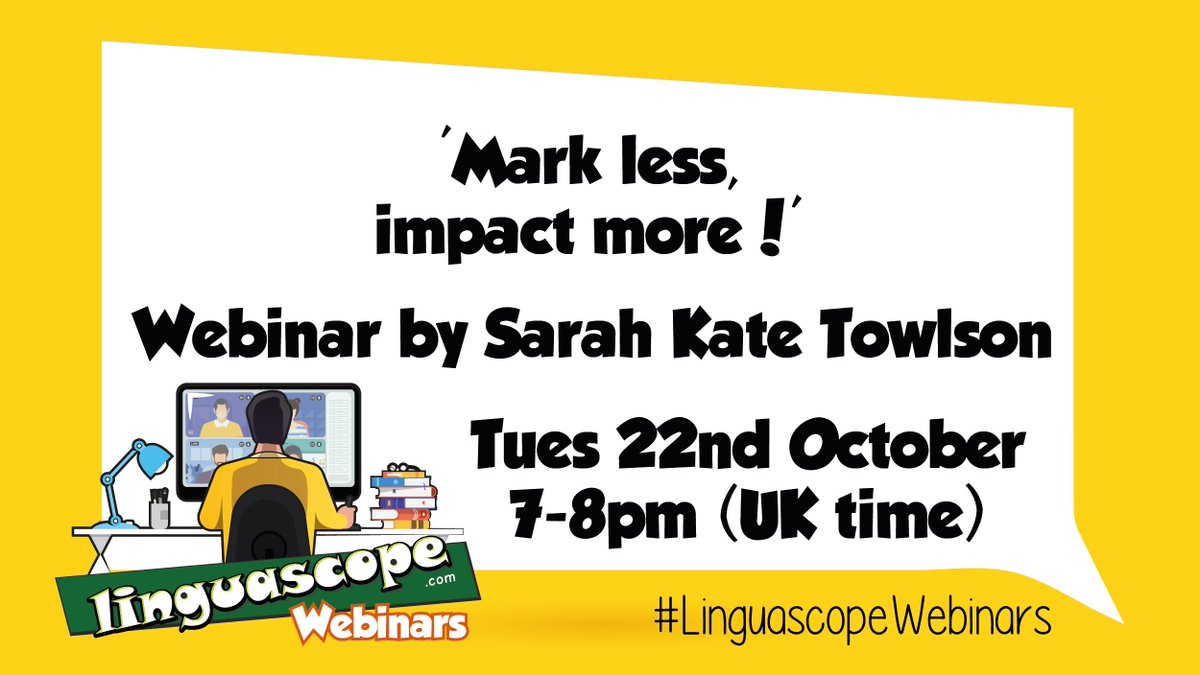Crista (@cristahazell) on Twitter photo 24 hours to go until Sarah Towlson shares how to reduce traditional #marking while significantly increasing student progress through live feedback. Many strategies to be shared! #mfltwitterati #mflchat #langchat #edutwitter <a href="/linguascope/">Linguascope</a> Register here: bit.ly/3zWPrsF 24 hours to go until Sarah Towlson shares how to reduce traditional #marking while significantly increasing student progress through live feedback. Many strategies to be shared! #mfltwitterati #mflchat #langchat #edutwitter <a href="/linguascope/">Linguascope</a> Register here: bit.ly/3zWPrsF