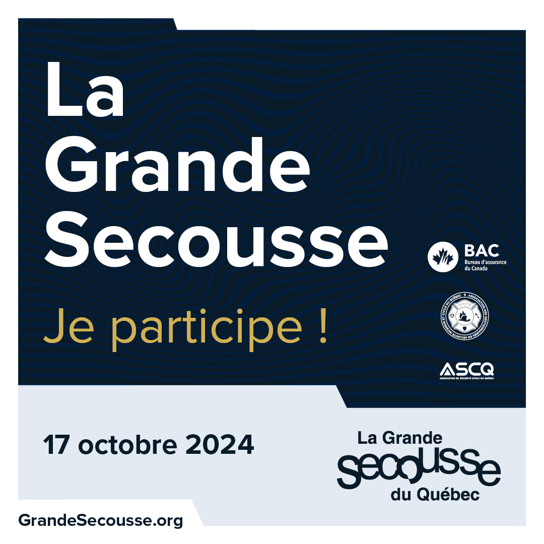 GSecousseQC's tweet image. La Grande Secousse du Québec, c&apos;est demain à 10h17!
Inscrivez-vous dès maintenant à la plus grande simulation de séisme au monde grandesecousse.org/fr/
#séisme #Tremblementdeterre