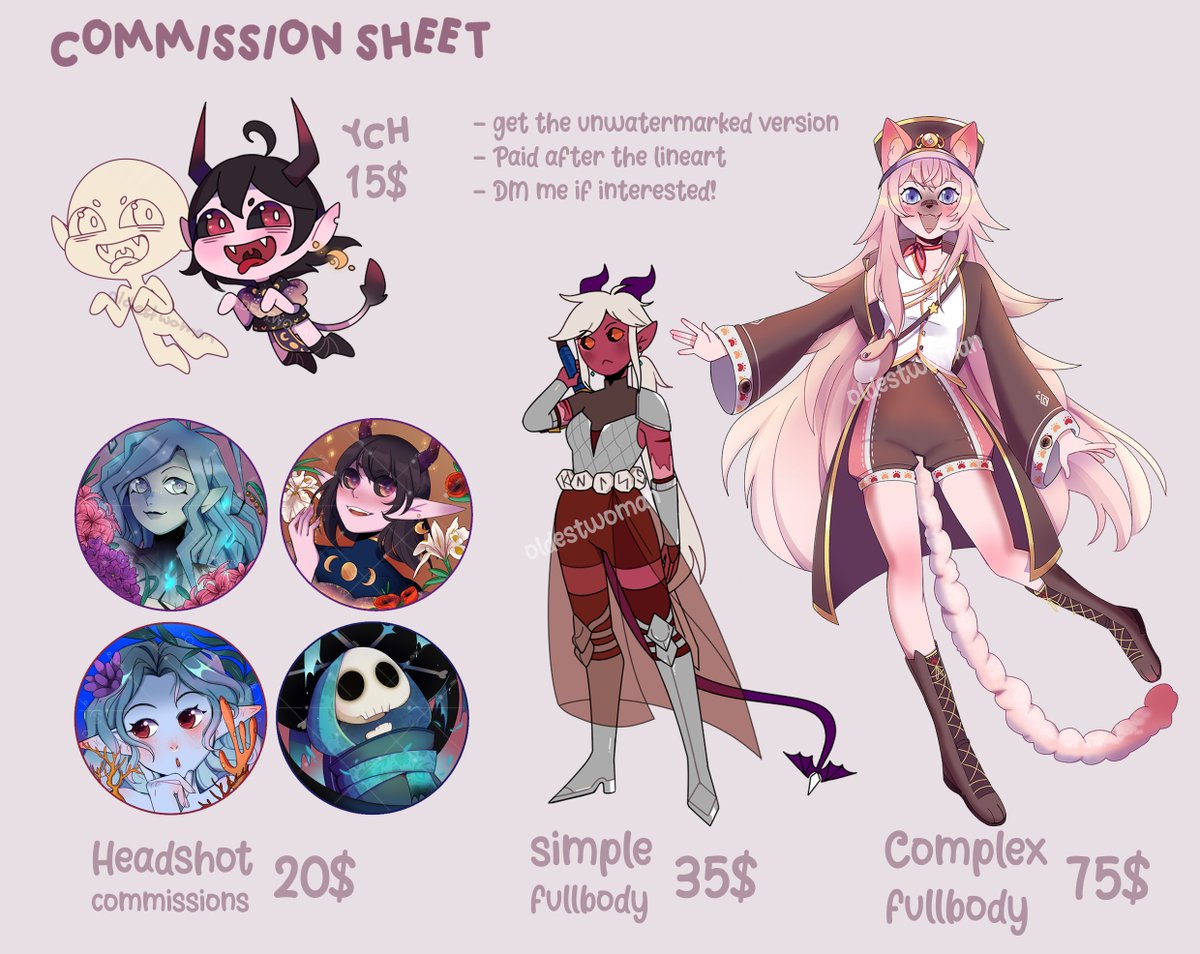 Oldestwoman's tweet photo. And here is the commission sheet I spoke about ages ago! https://t.co/i11FAu3lPk