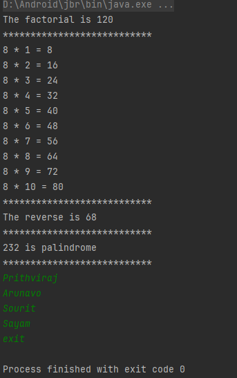 notprithviraj's tweet photo. 🚀 Day 4 of #Kotlin learning!

Today was all about loops:

for loop: Iterated over ranges for tasks like multiplication tables

while loop: Reversed a number with repeated checks

do-while loop: Took input until "exit" was entered
Loops make life easier! 🔄💻 #AndroidDev https://t.co/XcTzUW0t6y