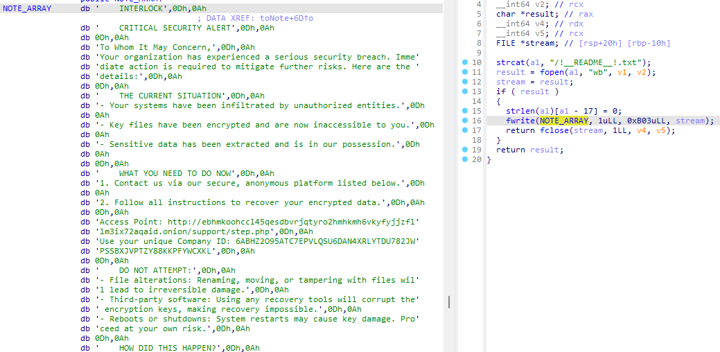 MalGamy12's tweet image. New ransomware called #Interlock
86bb8361c436be94b0901e5b39db9b6666134f23cce1e5581421c2981405cb1