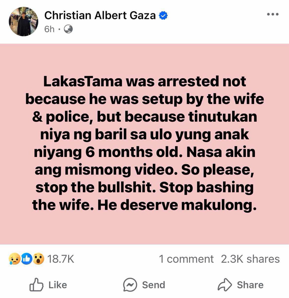 latestchika_'s tweet photo. VLOGGER NA SI "LAKAS TAMA" ARESTADO SA PATONG-PATONG NA KASO!

ETO YUNG PROOF VIDEO: https://t.co/d0AV5Cwsyf 🤬

#LakasTama https://t.co/AUGrq3TPA5