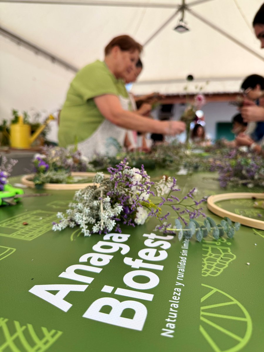 viajeros30's tweet photo. ¡Creatividad y sostenibilidad! Dos factores que se conjugaron durante el taller del #AnagaBiofest 

Y todo ello a partir de flores producidas en una granja local de Tegueste con técnicas de jardinería sostenible ¡me ha encantado! https://t.co/Ooi6x43rix