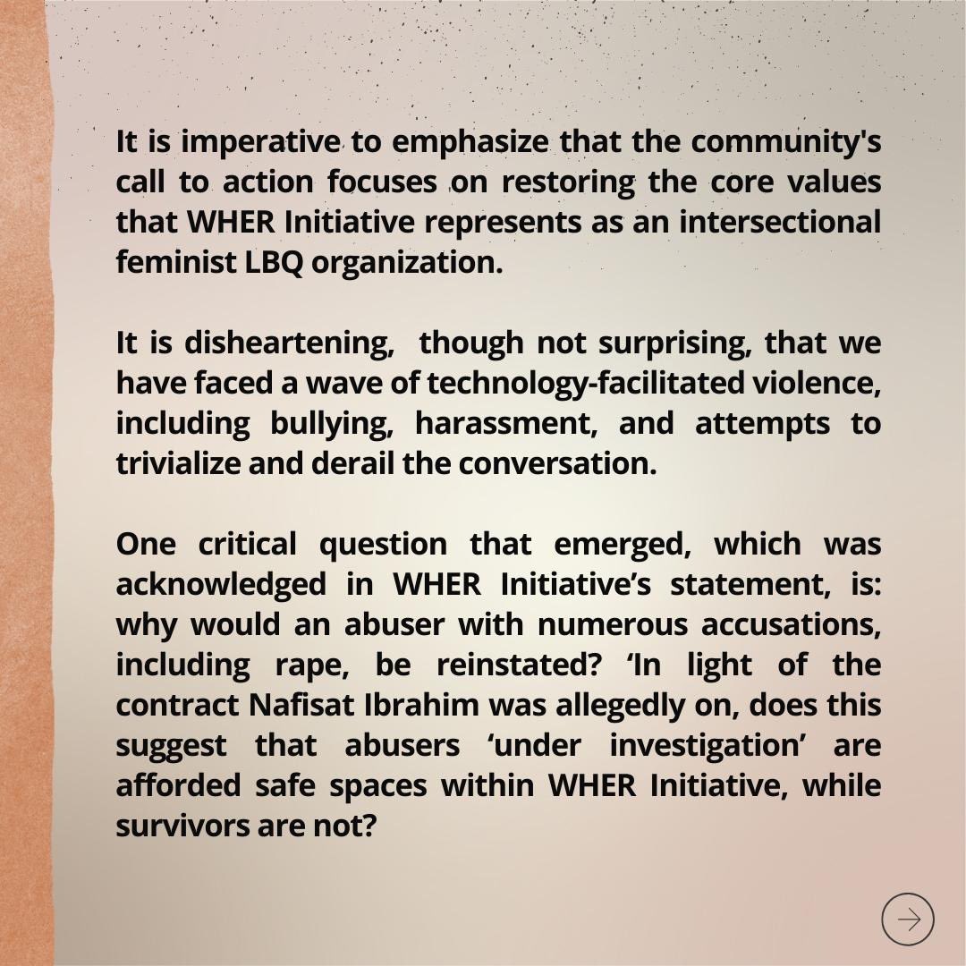 Fisayo (@fowoyemii) on Twitter photo Some might say this is coming rather late, however It is never too late to respond to a disingenuous statement from <a href="/wherinitiative/">WHERINITIATIVE</a> board and <a href="/AkudoOguaghamba/">Akudo Oguaghamba π³οΈβπ</a> that seeks to evade accountability. Some might say this is coming rather late, however It is never too late to respond to a disingenuous statement from <a href="/wherinitiative/">WHERINITIATIVE</a> board and <a href="/AkudoOguaghamba/">Akudo Oguaghamba π³οΈβπ</a> that seeks to evade accountability.