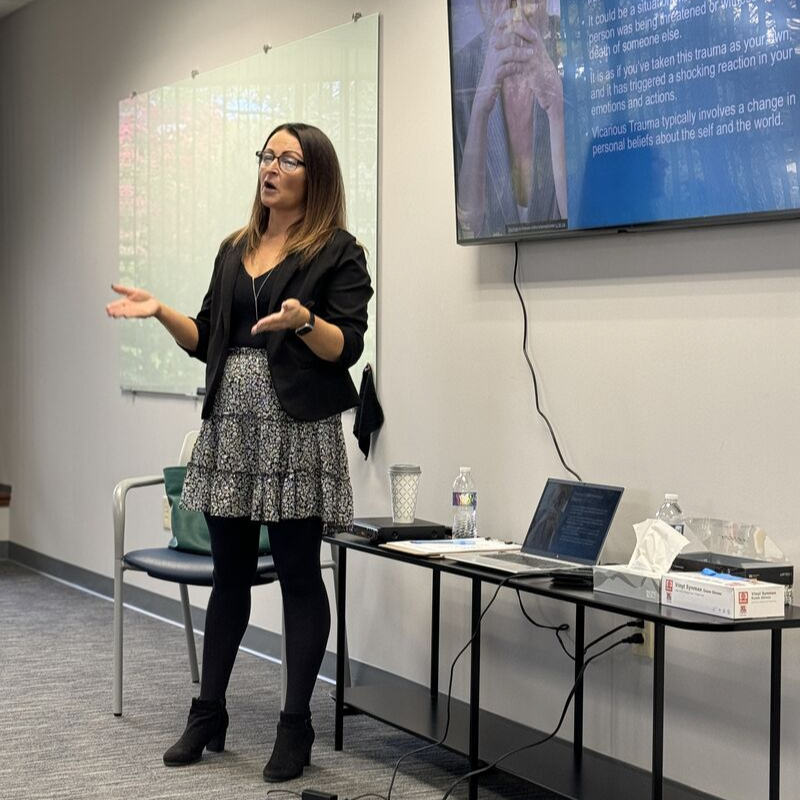 steps2recovery's tweet photo. Clinician Jessica Molavi, MA ACRPS, EMDR, presented at a fantastic event yesterday hosted by STR Lehigh Valley in collaboration with Mirmont. Thank you to everyone who attended and contributed to making it a success!

#strbehavioralhealth #stepstorecovery https://t.co/KbMglZhLCq