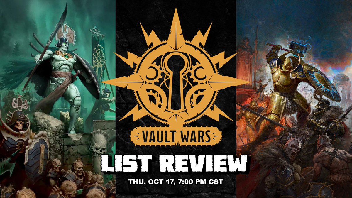 Make sure you come and join us this Thursday 8pm CST for our list review show. We're going over every list and giving our thoughts and predictions. You can also find us streaming the event this weekend! Follow us on twitch.tv/daweirdcast for more AoS!
#WarhammerCommunity