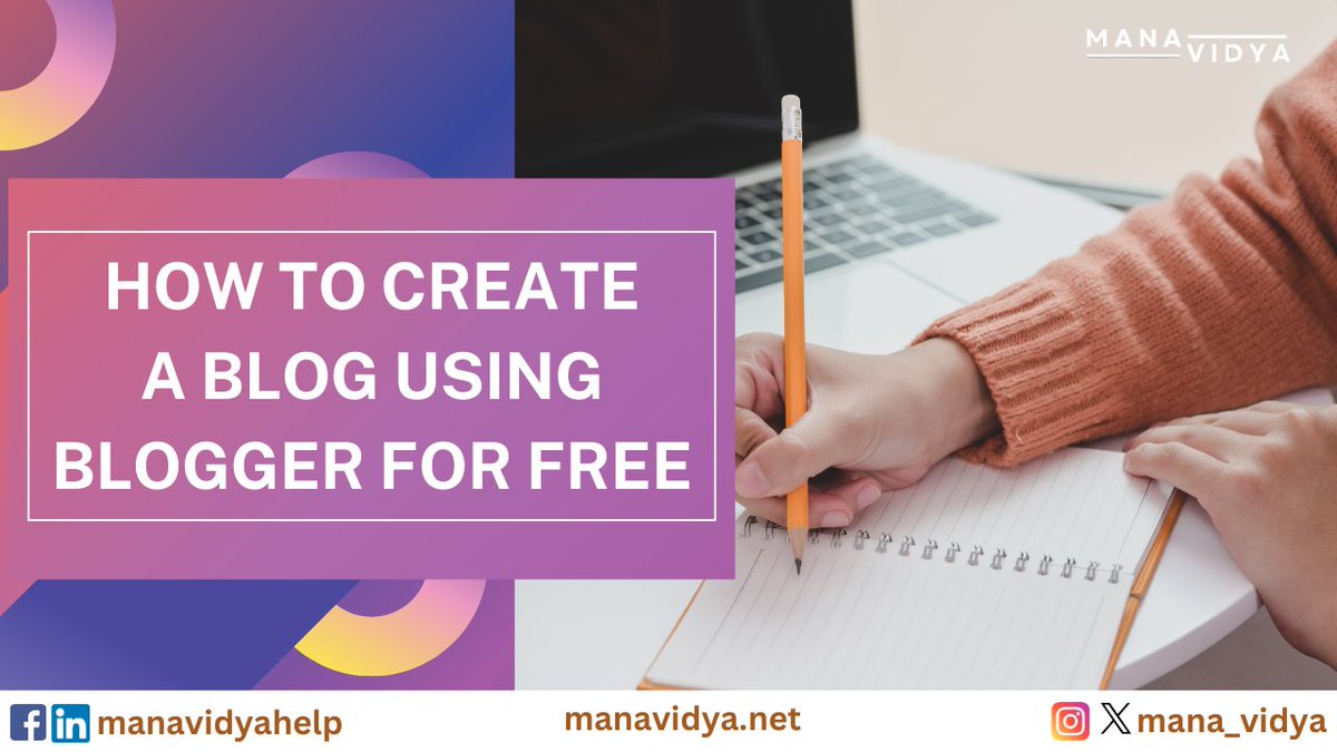 mana_vidya's tweet image. 🚀 Want to start your own blog for FREE? 💻✨
👉 Read the full guide here: manavidya.net/how-to-create-…
#BloggingTips #FreeBlog #BloggerGuide #ContentCreation #Manavidya #Blogging