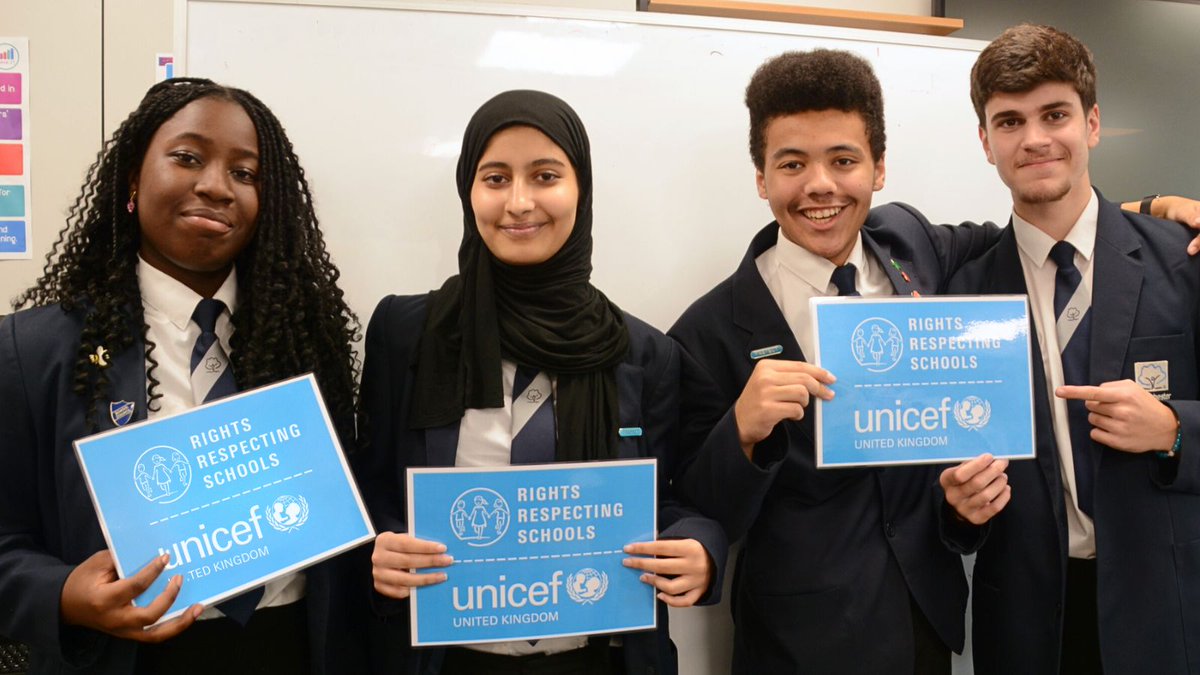 McrAcademy's tweet photo. Celebrating winning BRONZE for being a Rights Respecting School!

Read more about it here: https://t.co/iarCs8484x

We're proud to work with UNICEF to create safe and inspiring places to learn 🏆

Each student meeting works to create a culture of respect 🤝
#MakeManchesterMagic https://t.co/gGcWXHMJa5
