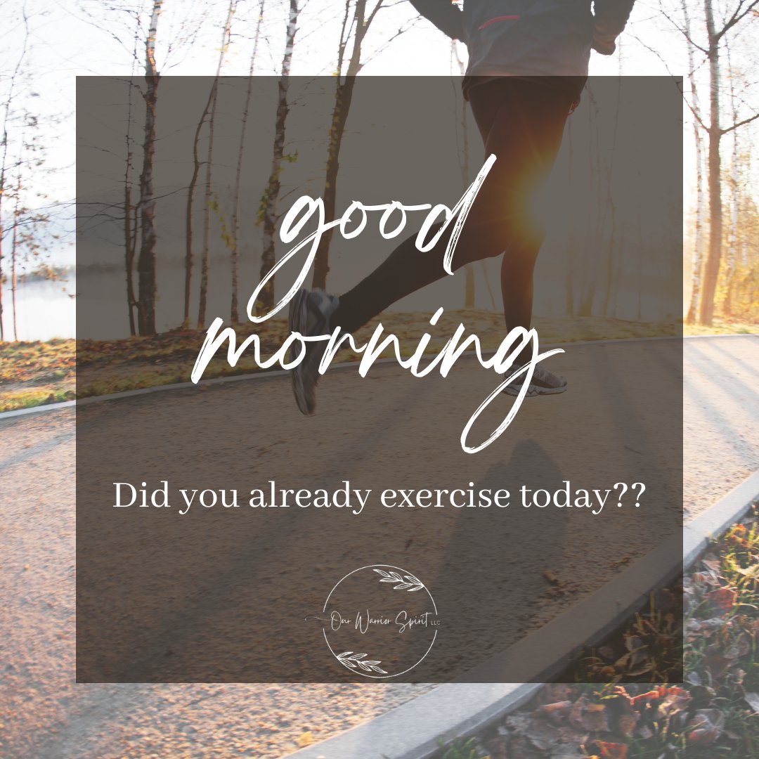 RWarriorSpirit's tweet image. What's your exercise 🚴‍♀️🏋️‍♂️ routine? Do you prefer to exercise in the morning or evening?

#rwarriorspirit #physical #exercise #wellness #moveit #workout #yoga #dance #swim #walk #run