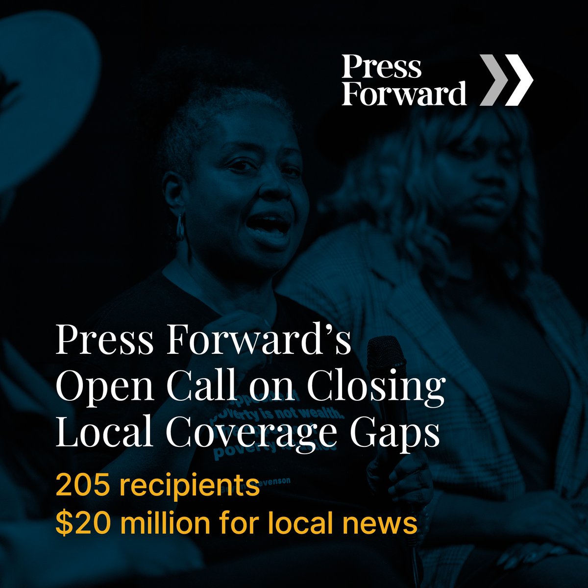 🎉Congrats to the 205 newsrooms across the U.S. sharing $20M from Press Forward! These independent outlets report on people and places that have traditionally gone uncovered. Learn more &amp; donate to help more newsrooms at pressforward.news/grantees
Proud to support #PressForward