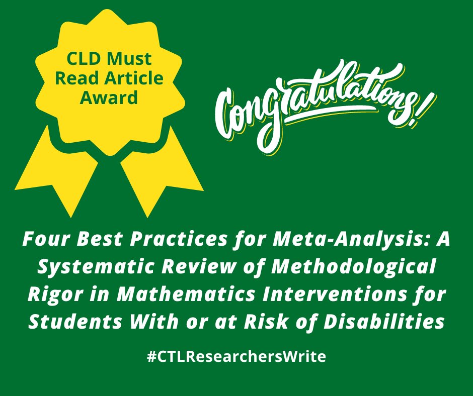 University of Oregon Center on Teaching & Learning (@uoctlresearch) on Twitter photo Author team <a href="/DrSoyoungPark/">Soyoung Park</a>, <a href="/YoungRiLee1/">Young Ri Lee</a>, <a href="/GenaNelsonPhD/">Gena Nelson</a>, & <a href="/stats_tipton/">Beth Tipton</a> published an article that received the 2024 LDQ CLD Must Read Article Award. Congrats to the team representing <a href="/UCFTeacherEd/">UCF School of Teacher Education</a> <a href="/UCFCCIE/">UCFCCIE</a> <a href="/UOCTLResearch/">University of Oregon Center on Teaching & Learning</a> <a href="/sesp_nu/">Northwestern SESP</a> <a href="/IPRatNU/">Institute for Policy Research at Northwestern</a>! Full article: journals.sagepub.com/doi/abs/10.117… Author team <a href="/DrSoyoungPark/">Soyoung Park</a>, <a href="/YoungRiLee1/">Young Ri Lee</a>, <a href="/GenaNelsonPhD/">Gena Nelson</a>, & <a href="/stats_tipton/">Beth Tipton</a> published an article that received the 2024 LDQ CLD Must Read Article Award. Congrats to the team representing <a href="/UCFTeacherEd/">UCF School of Teacher Education</a> <a href="/UCFCCIE/">UCFCCIE</a> <a href="/UOCTLResearch/">University of Oregon Center on Teaching & Learning</a> <a href="/sesp_nu/">Northwestern SESP</a> <a href="/IPRatNU/">Institute for Policy Research at Northwestern</a>! Full article: journals.sagepub.com/doi/abs/10.117…