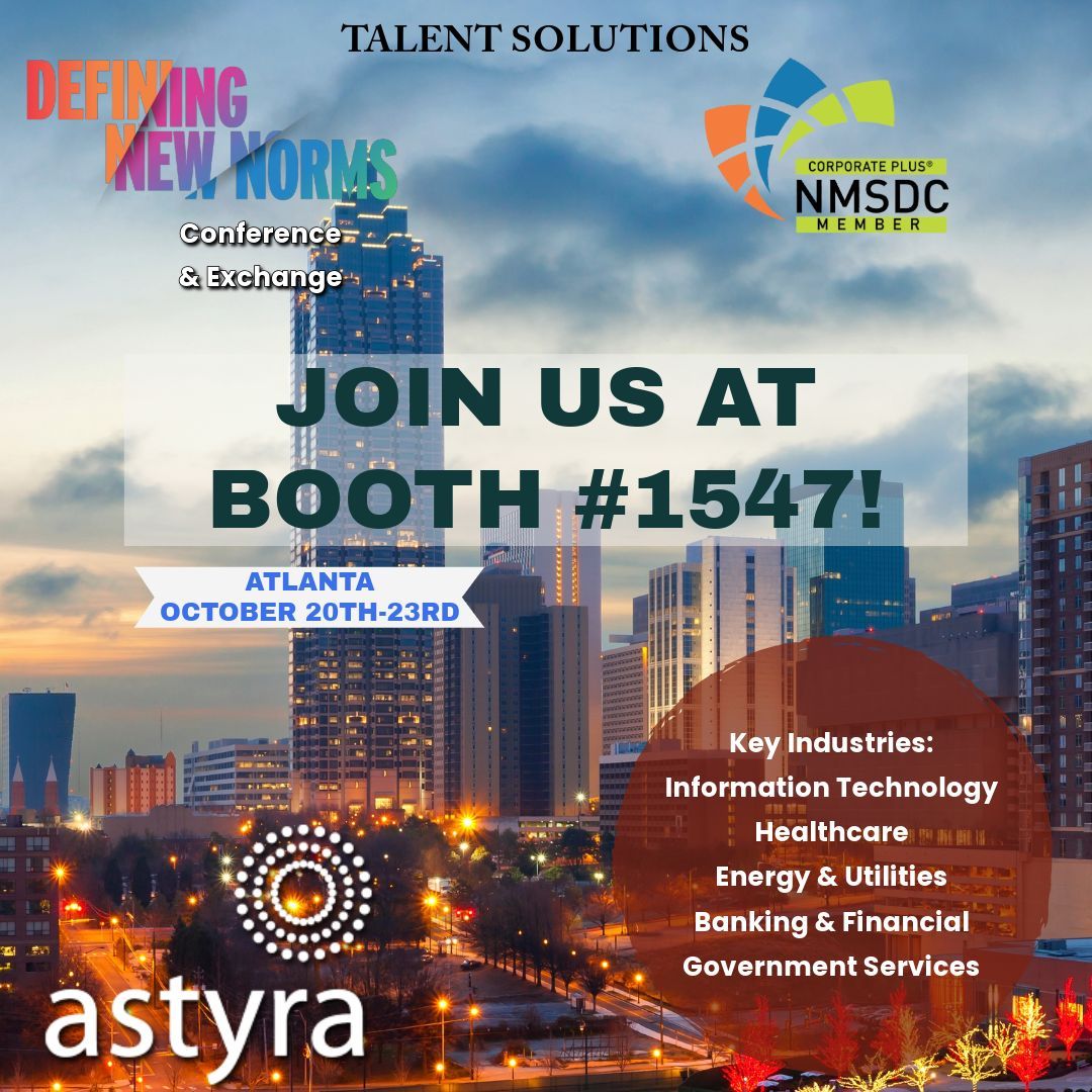 Come and chat about solutions with Astyra!
#NMSDC
#NMSDCConference