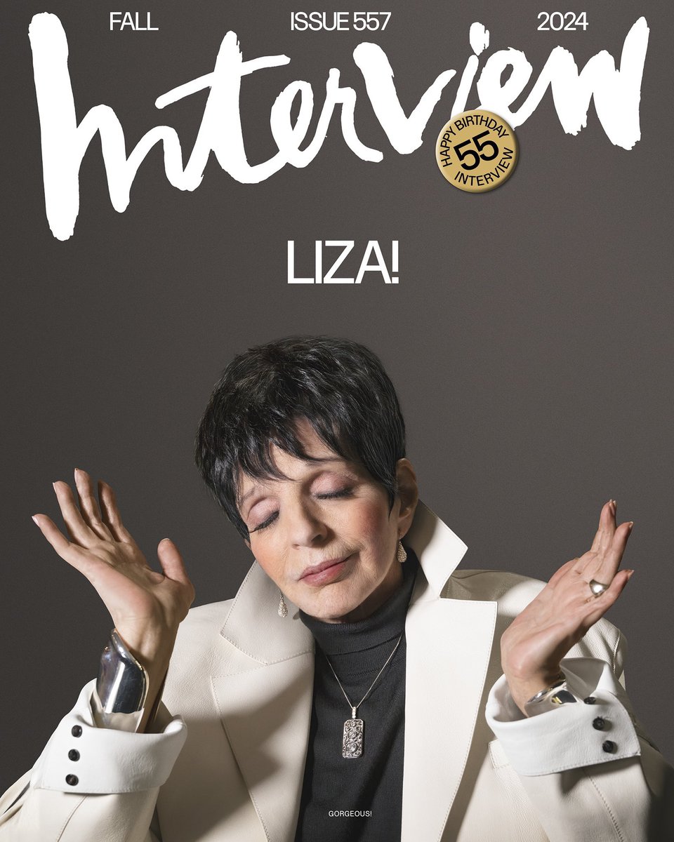 Liza Minnelli stuns on the cover of Interview Magazine.