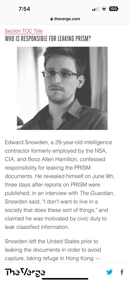 Think Snowden. That’s what all they was about.