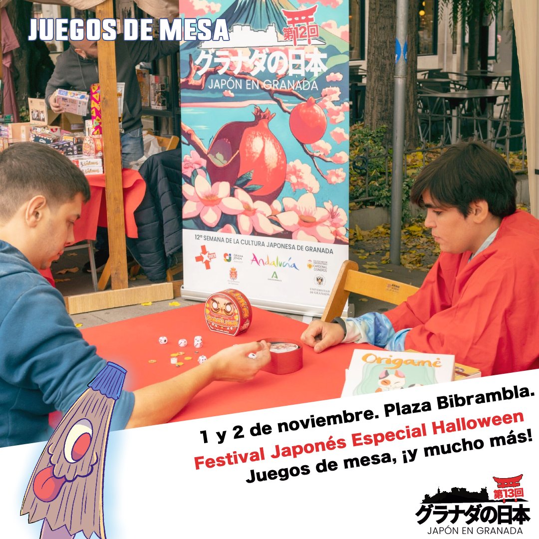 ¿Sabías que hay muchos juegos de mesa creados en Japón o inspirados en la cultura nipona?

🀄 @Freakmondo nos trae un montón de juegos que podremos descubrir, probar y jugar!

🚩  1 y 2 de noviembre en Plaza Bibrambla
