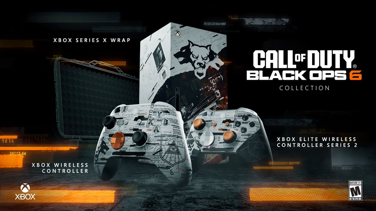 NEW: Xbox unveils the Call of Duty: Black Ops 6 Xbox accessory collection 

New Xbox Series X wrap 
New Wireless Controller