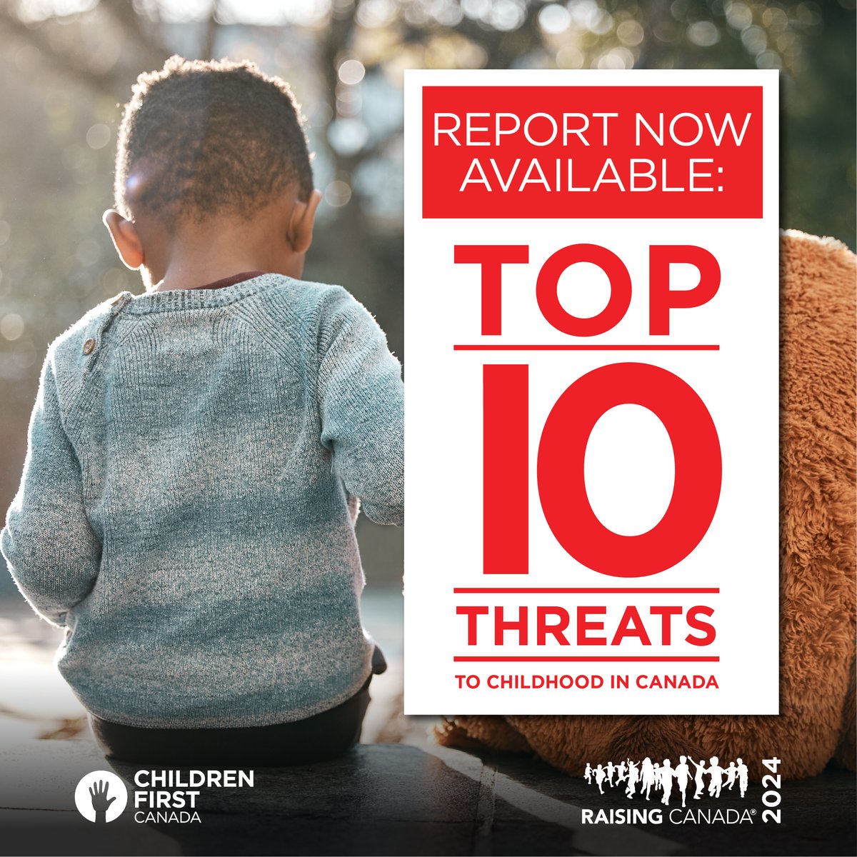 🚨 Raising Canada 2024 is here! 🚨

From child poverty to mental health crises, urgent threats are endangering kids. This report highlights the top 10 issues &amp; calls for action.

Let’s make Canada the best place for kids!

#FallingBehind #RaisingCanada #ChildrenFirstCanada