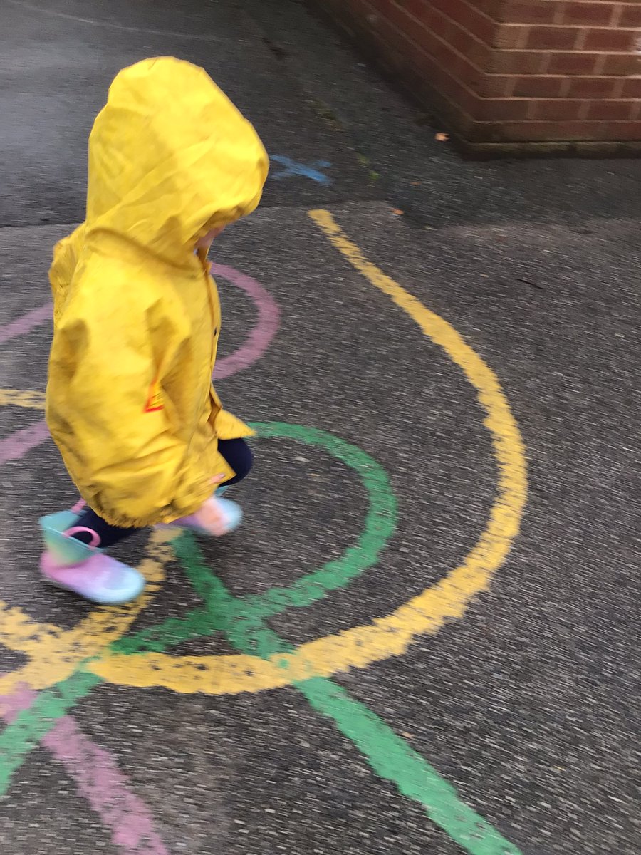 Foundation 1 enjoyed playing in the rain today ☔️. Lots of soggy socks by the time we had finished!