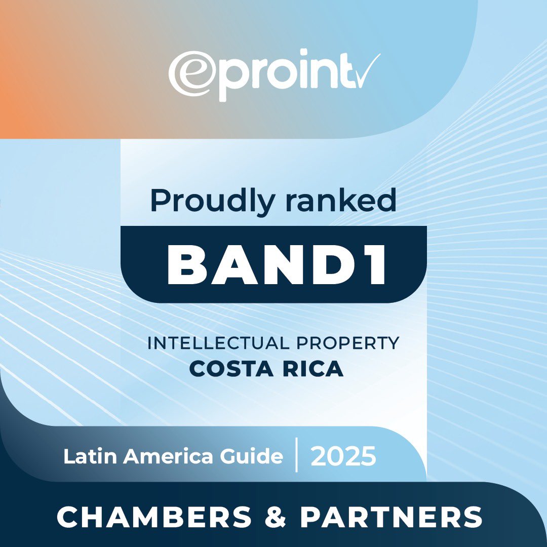 Eproint has been recognized by Chambers and Partners Latin America 2025 as a Band 1 Intellectual Property Firm in Costa Rica 🇨🇷, being the only firm in the country with this distinction.
#chambersandpartners #costaricaip