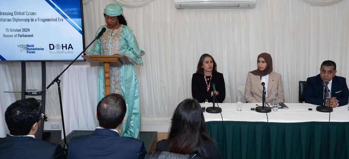 ููููุฉ ุงูุฎุงุทุฑ Lolwah Alkhater (@lolwah_alkhater) on Twitter photo I was honored to join the panel at the British Parliament hosted by <a href="/DohaForum/">Doha Forum</a> and <a href="/WHForum_/">World Humanitarian Forum</a>. Thank you, Baroness <a href="/ShaistaGohir/">Baroness Gohir OBE</a>, for moderating this vital discussion on global humanitarian diplomacy with HE @firstladybio.
It was also a privilege to be on the same session with I was honored to join the panel at the British Parliament hosted by <a href="/DohaForum/">Doha Forum</a> and <a href="/WHForum_/">World Humanitarian Forum</a>. Thank you, Baroness <a href="/ShaistaGohir/">Baroness Gohir OBE</a>, for moderating this vital discussion on global humanitarian diplomacy with HE @firstladybio.
It was also a privilege to be on the same session with