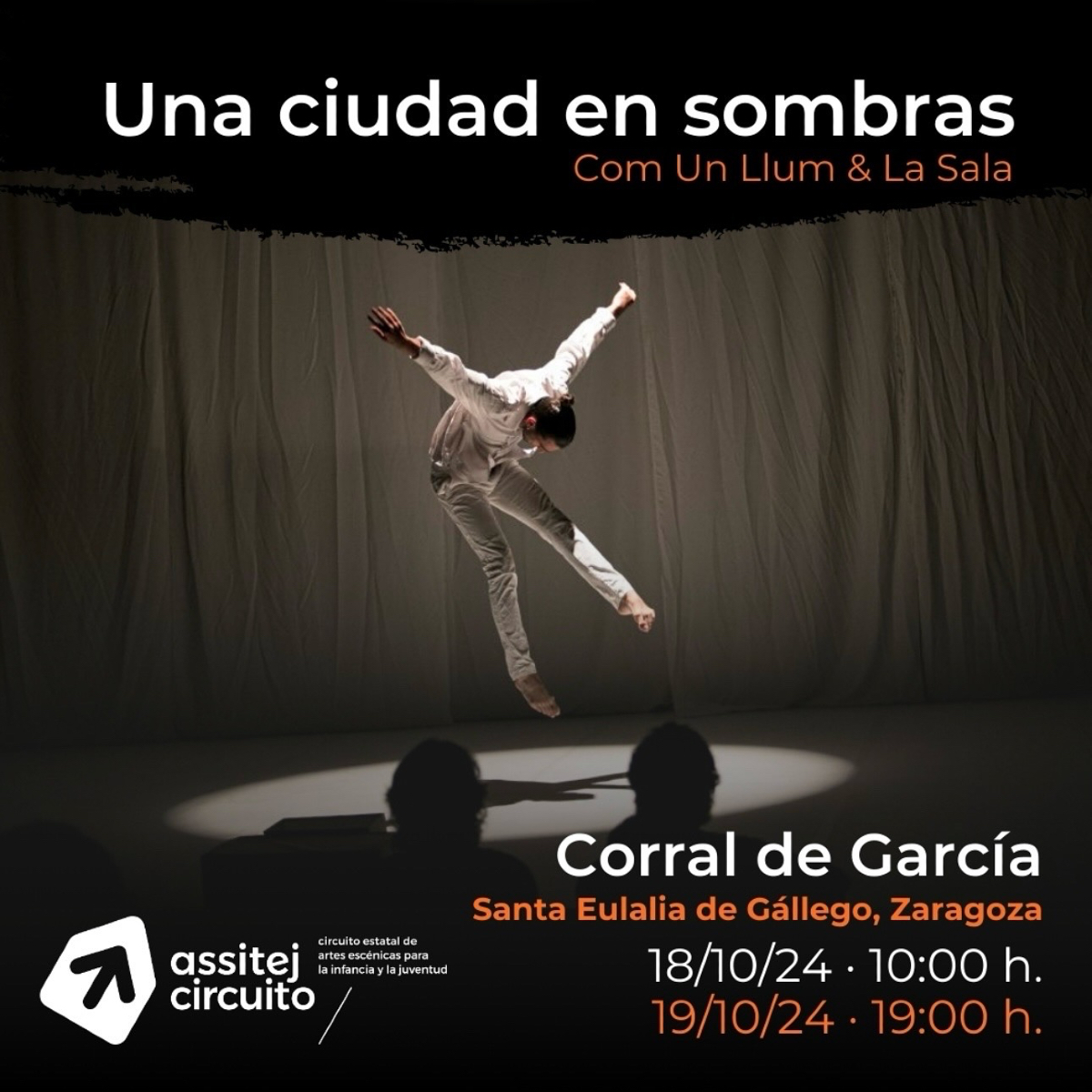 ASSITEJ España (@assitejespana) on Twitter photo #CircuitoASSITEJ 2024 >UNA CIUDAD EN SOMBRAS de <a href="/comunllum_/">Com un Llum</a> y <a href="/lasalasabadell/">laSala</a> en Corral de García #zaragoza 18 y 19 OCT y Centro del Títere #Alcorcón > Una experiencia participativa a partir de 6 años #CircuitoAssitejDANZA #danzaparatodosytodas #assitejespaña <a href="/culturagob/">Ministerio de Cultura</a> #CircuitoASSITEJ 2024 >UNA CIUDAD EN SOMBRAS de <a href="/comunllum_/">Com un Llum</a> y <a href="/lasalasabadell/">laSala</a> en Corral de García #zaragoza 18 y 19 OCT y Centro del Títere #Alcorcón > Una experiencia participativa a partir de 6 años #CircuitoAssitejDANZA #danzaparatodosytodas #assitejespaña <a href="/culturagob/">Ministerio de Cultura</a>