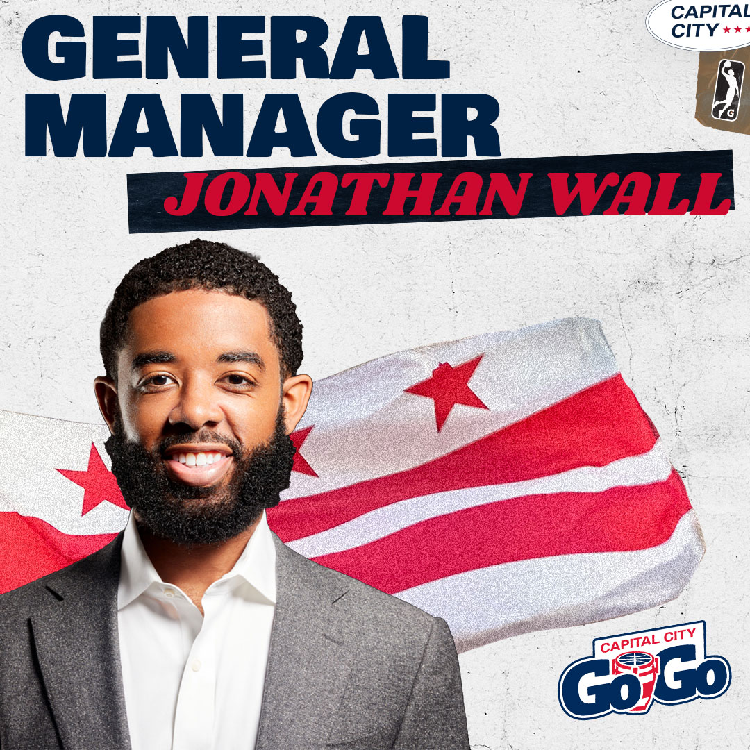 CapitalCityGoGo's tweet photo. Official: Jonathan Wall has been named General Manager of the Capital City Go-Go. He will be joined by Marshall Forney, who has been named Assistant General Manager.

📰 Learn More: https://t.co/WTxYyH1f3z

#BeatOfDC https://t.co/7u199EArmC
