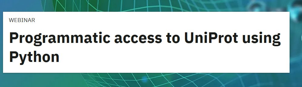 Want to learn how to access the UniProt database using Python? Learn how to search for protein entries, filter data, run batch downloads and see examples of processing of downloaded data. Register for our free webinar 31 October 2024 15:00-16:00 (GMT) 
ebi.ac.uk/training/event…