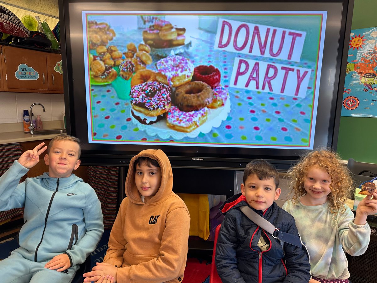 These students doNOT want to miss out on using their hard earned PBIS points for Mrs. Kula &amp; Mrs. Tronco's DONUT PARTY! They are respectful, responsible, and problem solving HAWKS! #pennoyerpride 🍩