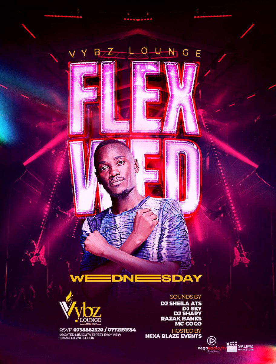 Vybz_Lounge's tweet photo. Its midweek and you know the drill, dont take that stress home.
We gat everything for everyone this evening. Come through chill, flex & party π₯ #FlexWednesday https://t.co/3Nxy3E0HSK