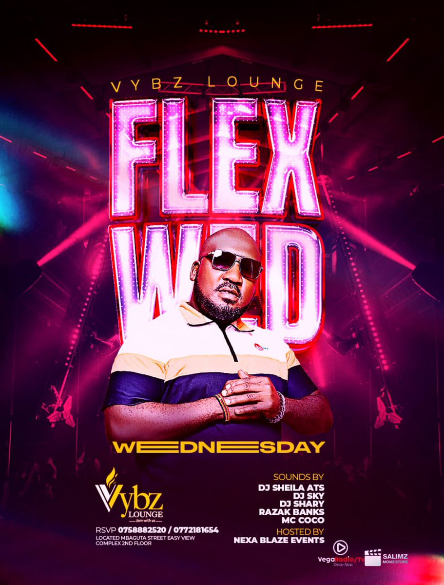 Vybz_Lounge's tweet photo. Its midweek and you know the drill, dont take that stress home.
We gat everything for everyone this evening. Come through chill, flex & party π₯ #FlexWednesday https://t.co/3Nxy3E0HSK