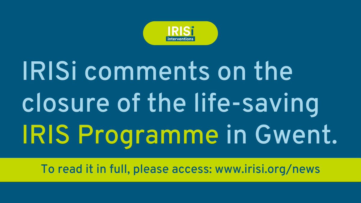 We're deeply concerned about the closure of the IRIS programme in Gwent, delivered with <a href="/LlamauUK/">Llamau</a> , which received over 1,187 GP referrals in 3 years. Ending this life-saving service leaves a dangerous gap for #DomesticAbuse survivors: irisi.org/news