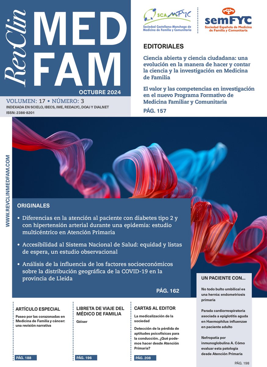 📣¡Ya está disponible la nueva edición de Revista Clínica de Medicina de Familia!

No os la perdáis⤵️
revclinmedfam.com

<a href="/semfyc/">semFYC</a>