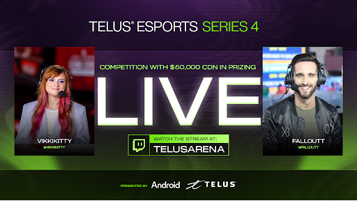DuchesneSimon's tweet photo. It’s time—the @TELUS Esports Series 4 Championship Round is streaming live October 13-19th! Tune into the TELUS Arena on Twitch to watch top players battle it out for a $50k prize pool in RocketLeague, Valorant and PlayApex. Game on! 🎮 https://t.co/MMt2OXQGRJ #TeamTELUS https://t.co/3EJgo1jNFT