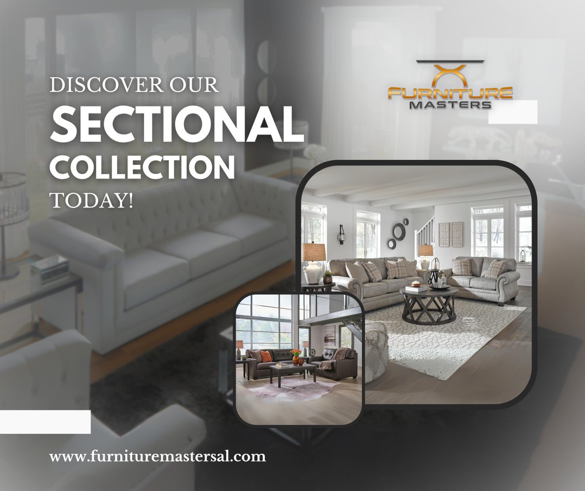 FurnitureMaste3's tweet image. Upgrade your living room with our stylish Sectional Collection at Furniture Masters! Perfect for comfort, style, and functionality. 

Fast delivery &amp;amp; financing available!  
Call us today: (205) 461-1030

#FurnitureMasters #SectionalSofas #ComfortInStyle #AlabamaFurniture