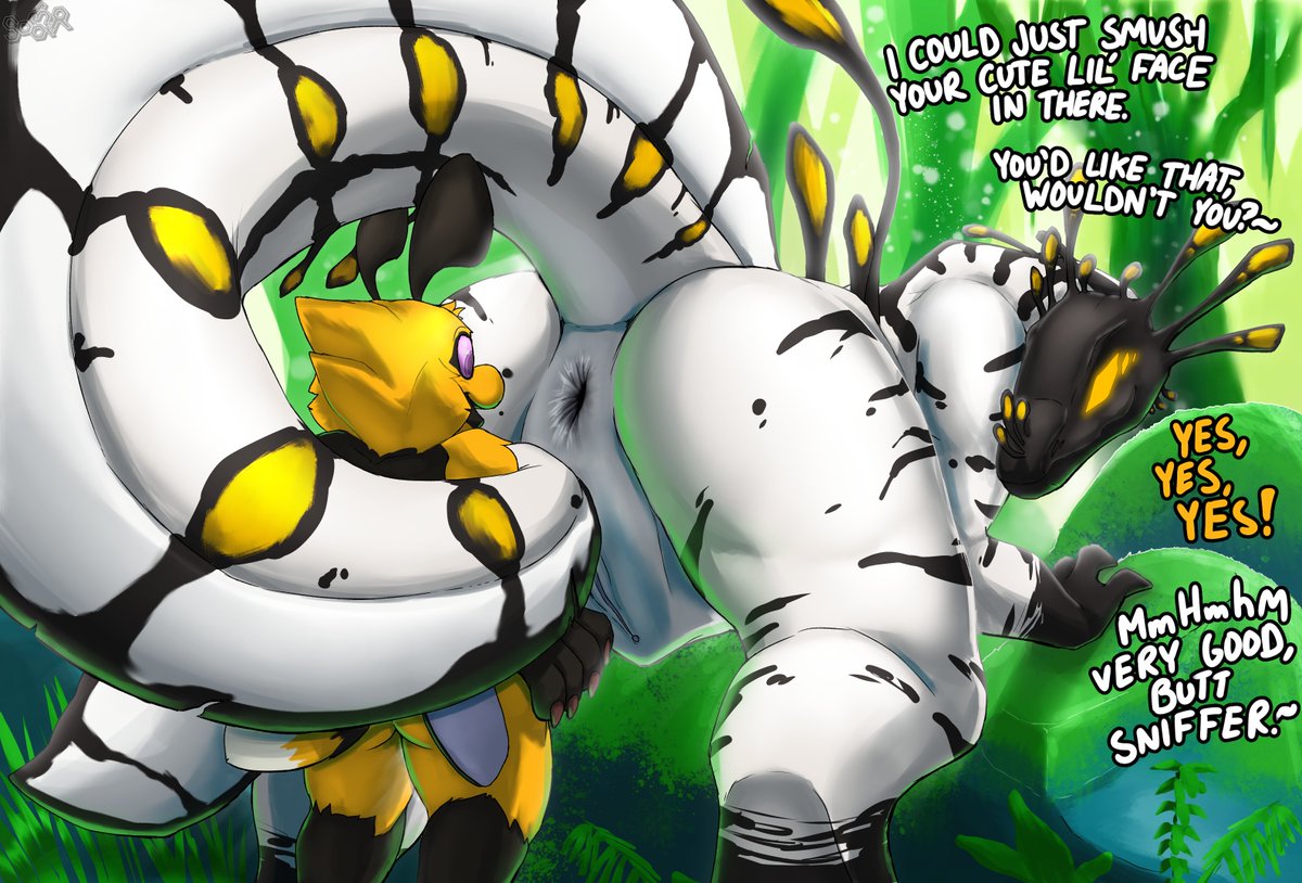 SooMiR_Stinky's tweet photo. Stingz finds herself a new little play thing. Soon he'll smell just like her. 

Commission for NotLissceous https://t.co/HAHxuGYv7t