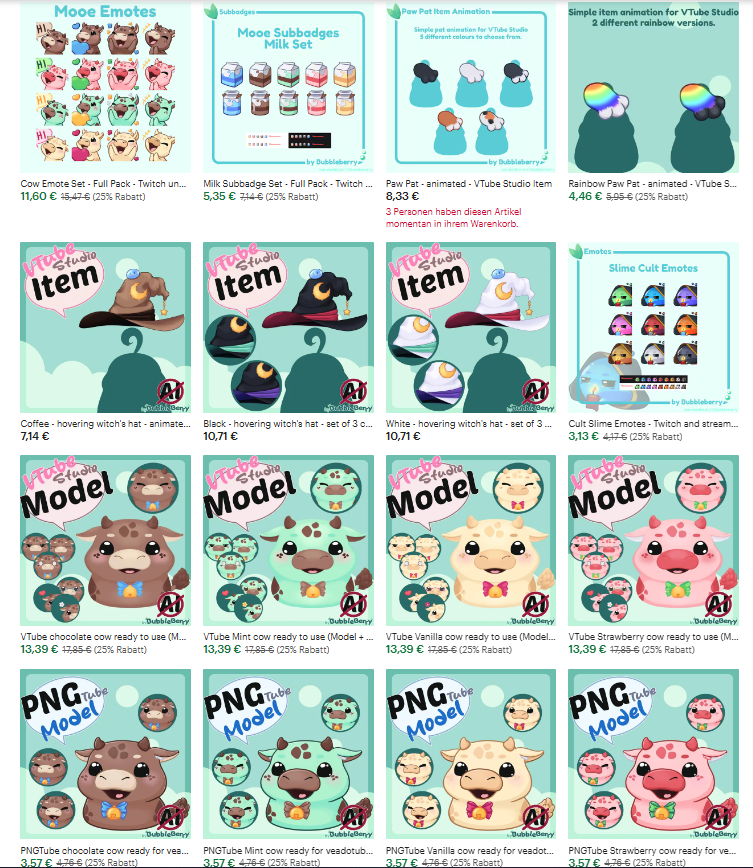BlackBerryTea2's tweet photo. Cuteober Sale!

Der Digitale Shop bekommt gerad ein kleines Makeover, soweit meine zeit es zulässt!
Und weil ichs kann, habe ich gerade für so gut wie Alle Items nen 25% Sale angeworfen.
Vielleicht ist ja für euch etwas dabei. https://t.co/We8oALMPry