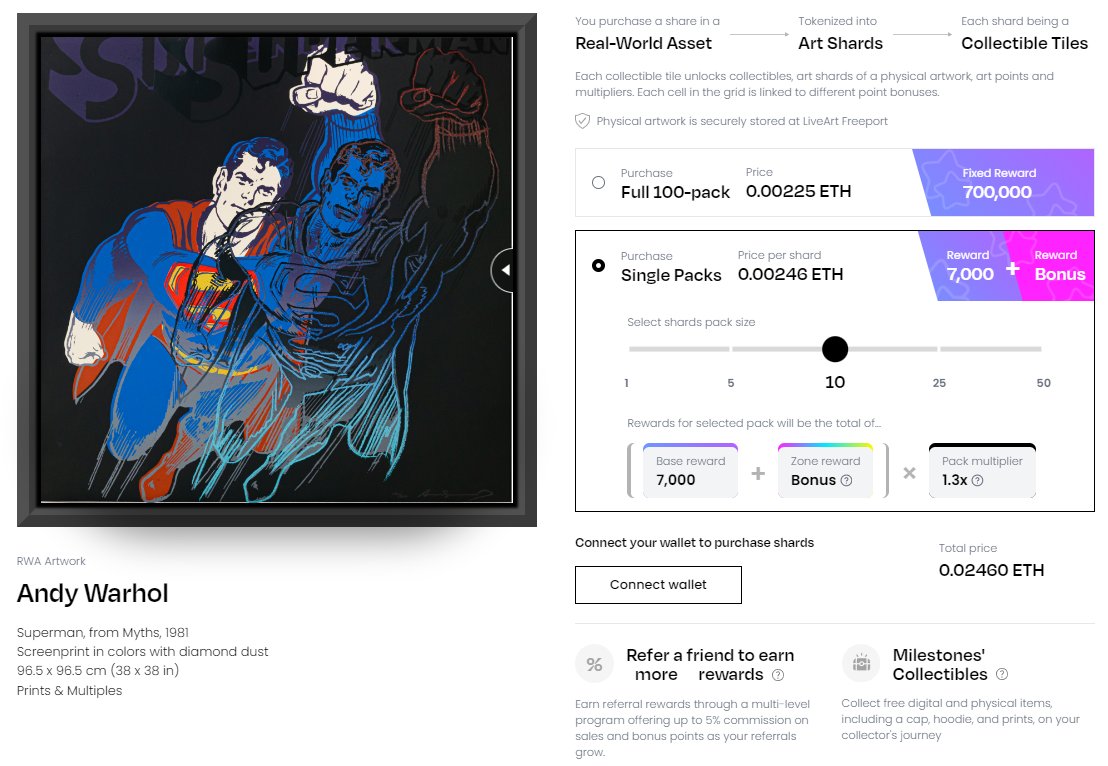 Mint RWA's Andy Warhol Shard Artwork 🎨

It's the perfect time to claim RWA's Andy Warhol Shard, hurry up and claim them! 

There are rewards over $400K and you can earn $ART points with it. 👇

liveart.io/shards/andy-wa…

app.midle.io/airdrops/livea…