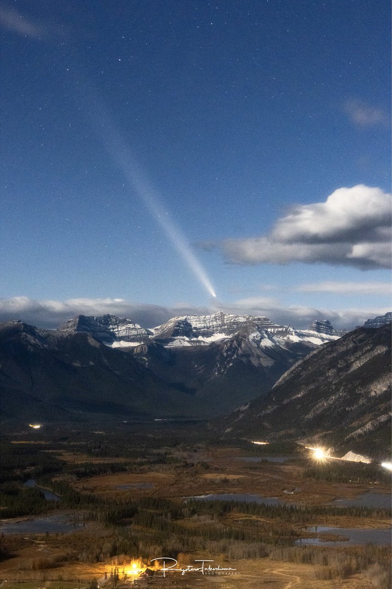 _take_taro_'s tweet photo. 紫金山・アトラス彗星/C/2023 A3 (Tsuchinshan-ATLAS)

カナダのバンフで撮影できました🇨🇦 https://t.co/qU2MJVFceP