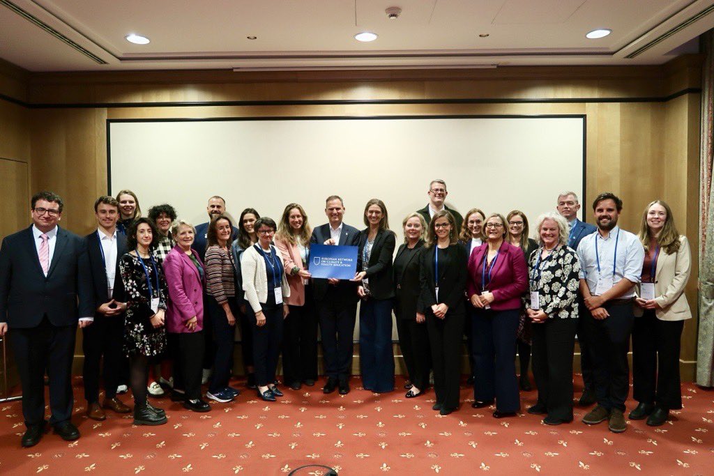 GCCHE_'s tweet photo. Thank you to the amazing team, both in-person and online, who contributed to the successful #launch of the European Network on Climate and Health Education at the World Health Summit in Berlin, Germany! #ENCHE #WHS2024 https://t.co/9fmNQ1664e