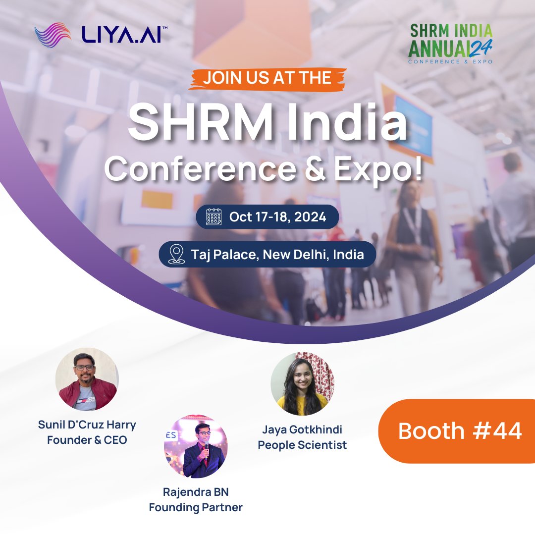 sdcruz's tweet photo. It's a pleasure to partner with SHRM India as an Associate Sponsor for the hashtag#SHRMIAC24 event, which will be held on October 17th and 18th at Taj Palace, Delhi. 
Couldn't have been a better platform to launch https://t.co/3qRzUMGHzQ. hashtag#Gratitude.
See you at the event! https://t.co/wxCnXiKQ8L