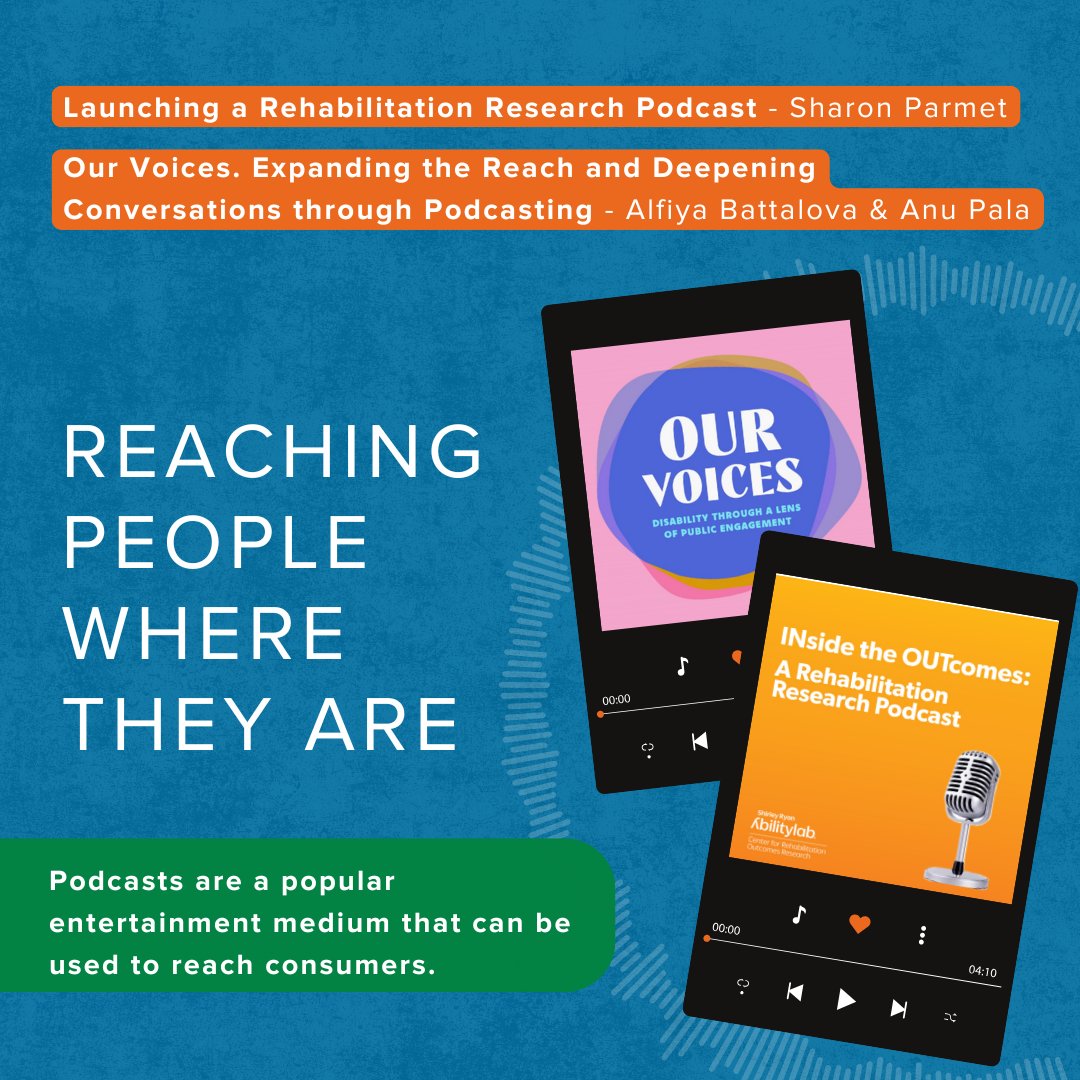 KTDRR_Center's tweet photo. Thank you to all the wonderful presenters during Day 1 of #KTDRR24! 

Be sure to check out the presentation materials from the conference to find useful links to resources like the INside the OUTcomes: A Rehabilitation Research podcast. https://t.co/jXXVVlwF9q https://t.co/5W1xUMH3gd